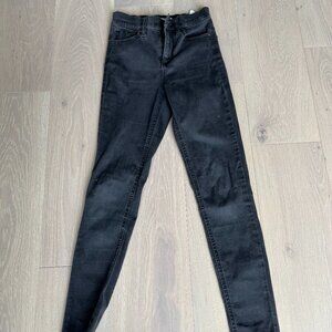 high waisted skinny jeans Size 25 black